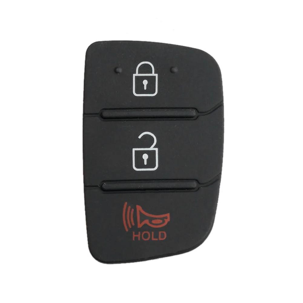 3 Button Remote Key Case Rubber Pad For Hyundai i30 i35 iX20 Solaris Verna for Kia RIO K2 K5 Sportage Folding Key