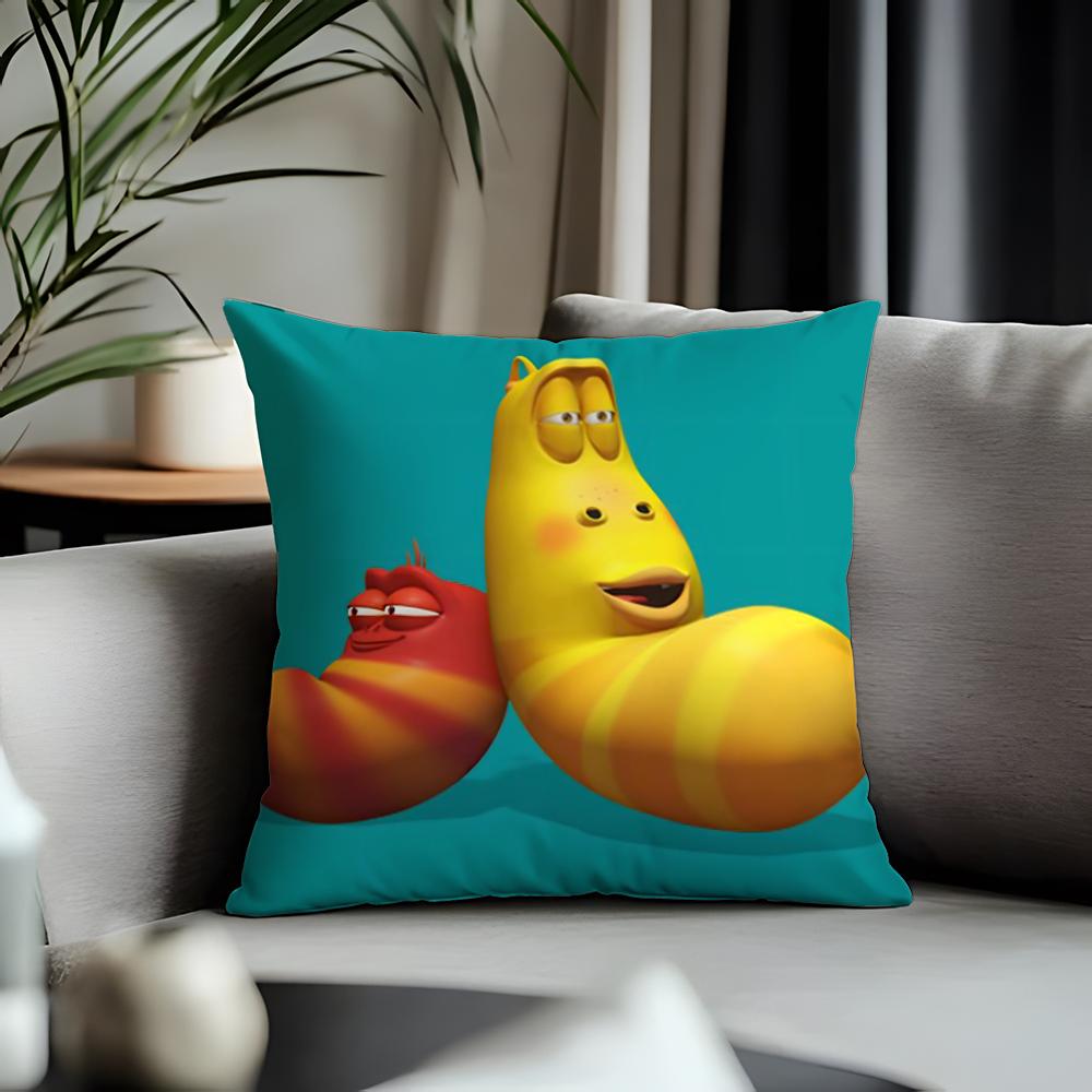 Fashion LLarvaful Cushion Cover Antidustmite Pillowcase Invisible Zipper Silky Short Plush Sofa Cushion Cover