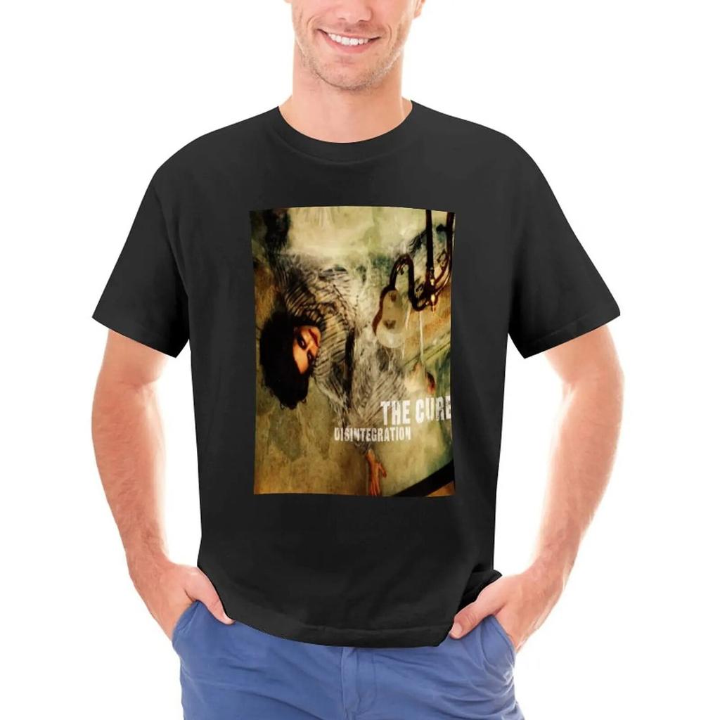 Men's T Shirt The Cure Disintegration Top Unisex Fashion Cotton T-shirt Kids Hip Hop Tees Tops Boy Oversized Tshirt Black Women Tee