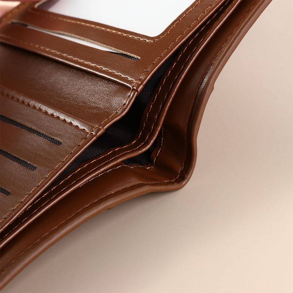 Genuine Leather Vintage Wallet Men With Coin Pocket Short Wallets Small Zipper Walet With Card Holders Man Purse