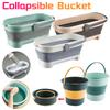 Large Capacity Folding Mop Bucket Multifunctional Collapsible Bucket Portable Car Wash Fishing Camping Cleaning Household Items