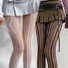 Колготки с сетчатым кружевным узором, однотонные геометрические жаккардовые колготки, нижнее белье, колготки, JK Лолита для девочек