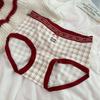Lucky Girl Мягкое женское белье с облегающими бедрами - Гладные, приятные для кожи трусики-треугольники цвета Ankara Red
