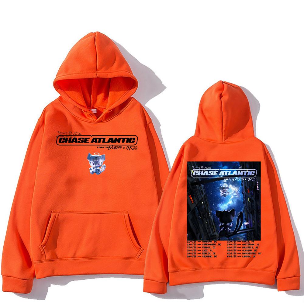Толстовки Chase Atlantic Lost in Europe and UK Tour с капюшоном Унисекс Поп-свитшот Y2K High Street Пуловеры Новый дизайн Одежда с принтом