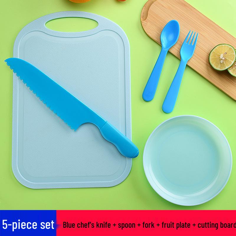 Children's Safe Plastic Knife Set – Ideal for Early Education and Kindergarten.