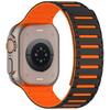 Силиконовый ремешок для Apple Watch Series 10 Ultra 9 8 7 SE 6 5 4 3 2 1 46 мм 49 мм 45 мм 44 мм 42 мм Двухцветный магнитный ремешок для часов