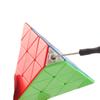 Pyramid Speed Cube Fast Smooth Turning Solid Durable Stickerless Frosted Puzzle Toy For Kids