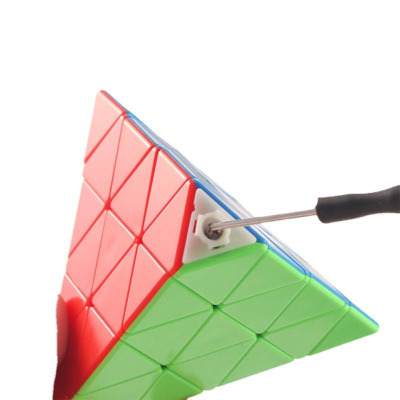 Pyramid Speed Cube Fast Smooth Turning Solid Durable Stickerless Frosted Puzzle Toy For Kids