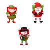 Christmas Chair Cover Xmas Party Wedding Furniture Sleeve 3D Cartoon Santa Claus Non Slide Slipcover Dining Hall Supplies