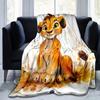 1PC Seasonal Universal Lion King Simba Blanket, Perfect for Home Decoration, Soft Flannel Throw Blanket, Versatile & Cozy for Bedroom, Living Room, Tr