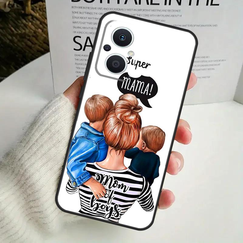 Fashion Super Mom For OPPO Reno 11 F 10 Pro 4Z 5Z 8T 4 5 6 7 8 Lite OPPO Find X3 X6 Pro X2 Neo X5 Lite Case