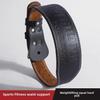 Unisex Cowhide Squat & Weightlifting Belt - Adjustable, Widened Waist Support for Gym Training.