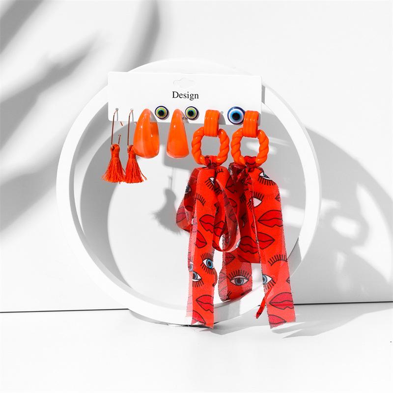 Красочные серьги-капли для женщин, модные геометрические акриловые серьги из смолы, ювелирные изделия для вечеринок