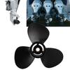 12 1 4in Boat Propeller 3 Blades Aluminium Alloy 13 Tooth Corrosion Resistance Replacement for Outboard Engines 25‑70HP