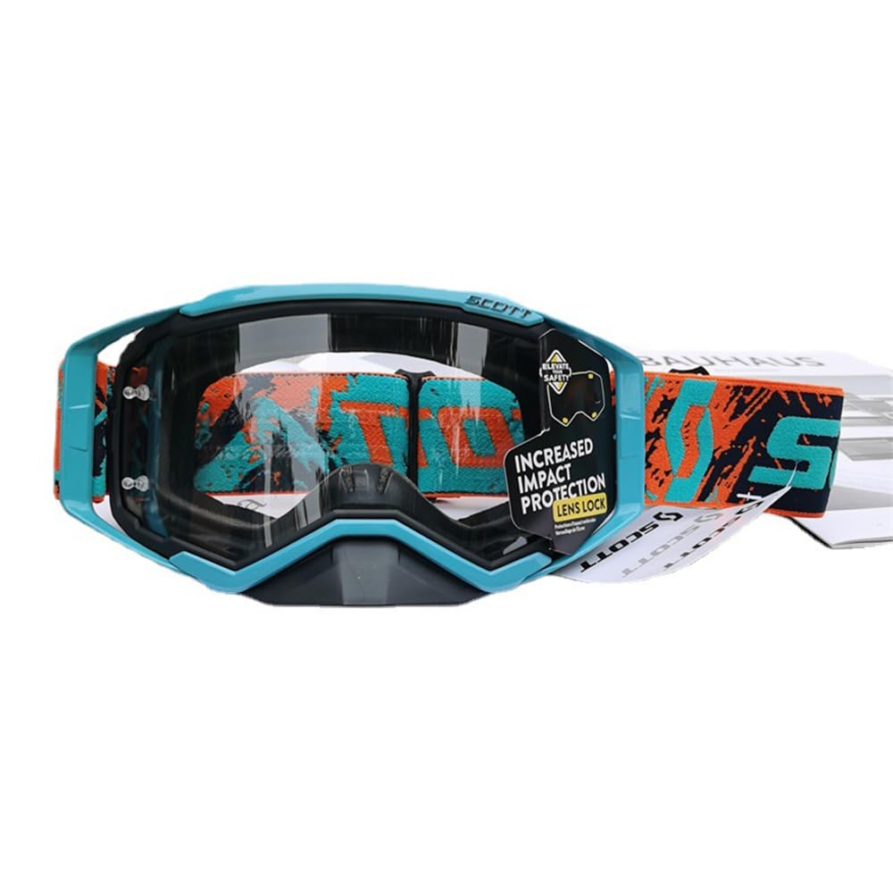 [QIKEJI] Goggles for Bikes, Off-Road, Motocross UV Protection, Dustproof, Windproof, Impact Resistant Convenient Storage, Unisex