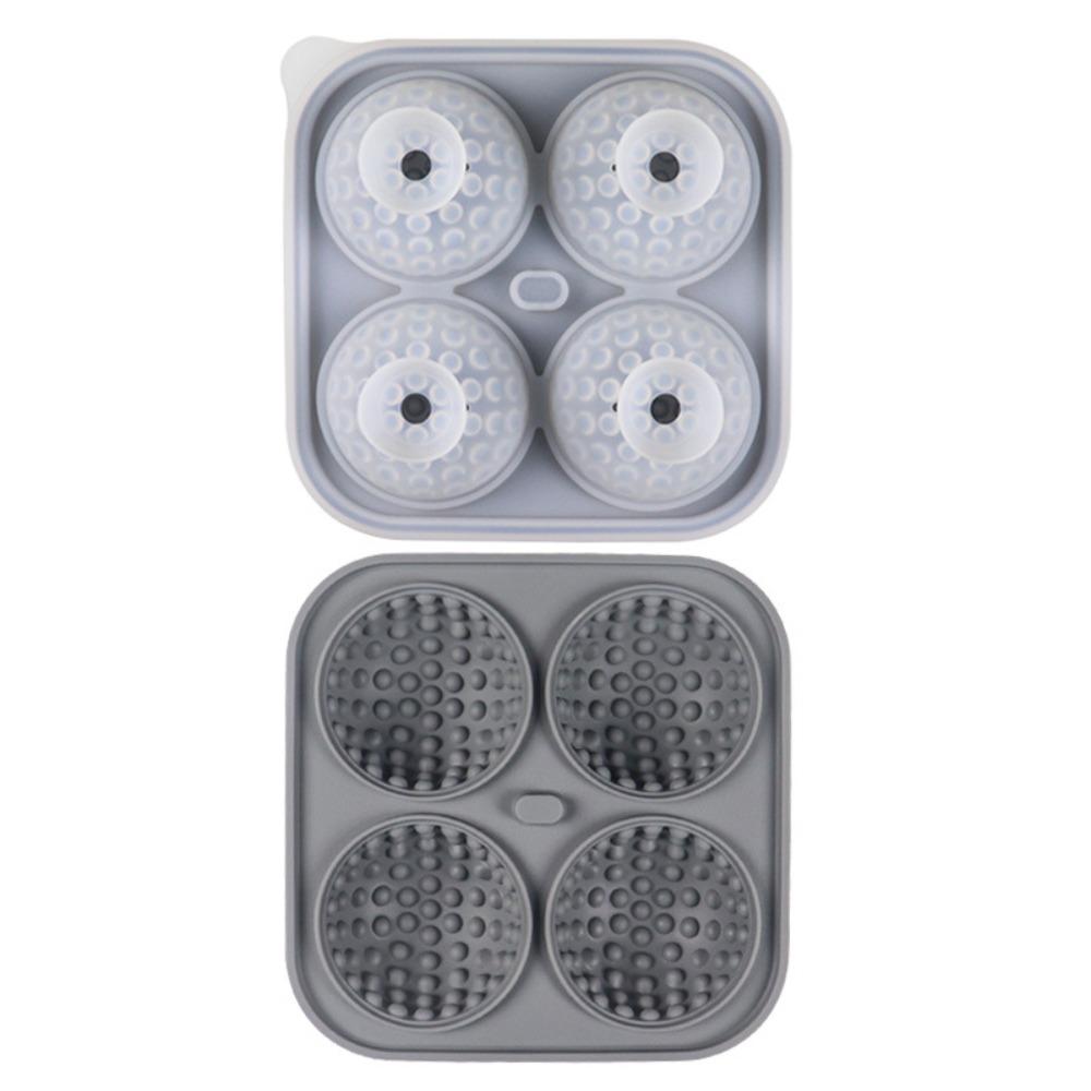 4 Compartments Ice Cube Tray Silicone Sphere Ice Mold DIY Chocolate Mold  Summer