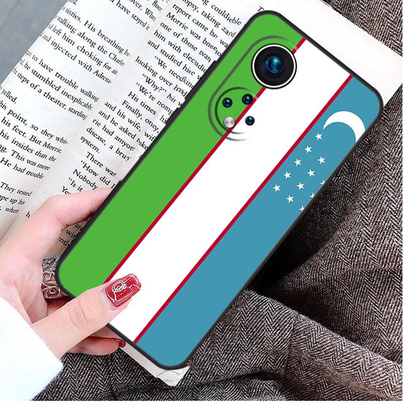 Чехол с флагом и гербом Узбекистана для Honor Magic 8 Pro 5 6 7 Lite Honor 400 200 50 70 90 X9d X9c X9b X9a X8b Win RT Чехол