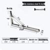 304 Stainless Steel Folding Triangle Bracket for Load-Bearing Storage Support