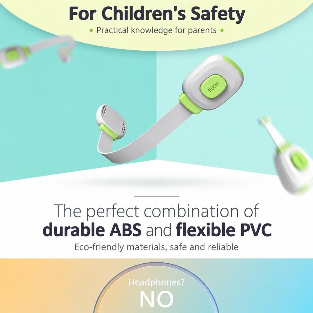 1pc Double Snap Child Safety Lock Adhesive Fixation Cabinet Lock Kitchen Fridge Oven Door