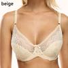 Floral Lace Bralette Ultrathin Deep V Bra Unlined Push Up Brassiere for Women Intimates