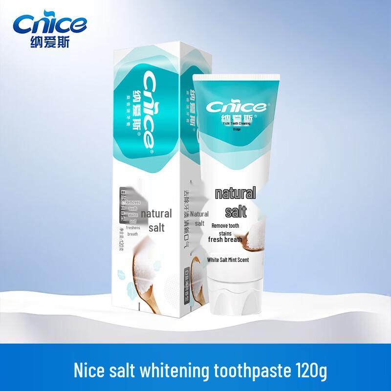 Nice Toothpaste with White Salt & Mint