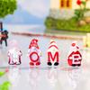 4Pcs Mini Gnome Ornaments Resin Tiny Home Gnomes Collectibles Miniature Gnome Figurines for DIY Craft Fairy Garden Party Favors Supplies