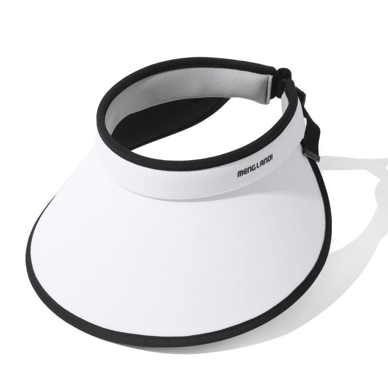 Female Uv Protection Empty Top Hat Outdoor Face Covering Sun Protection Big Eaves Sun Hat Letter Travel Beach Hat