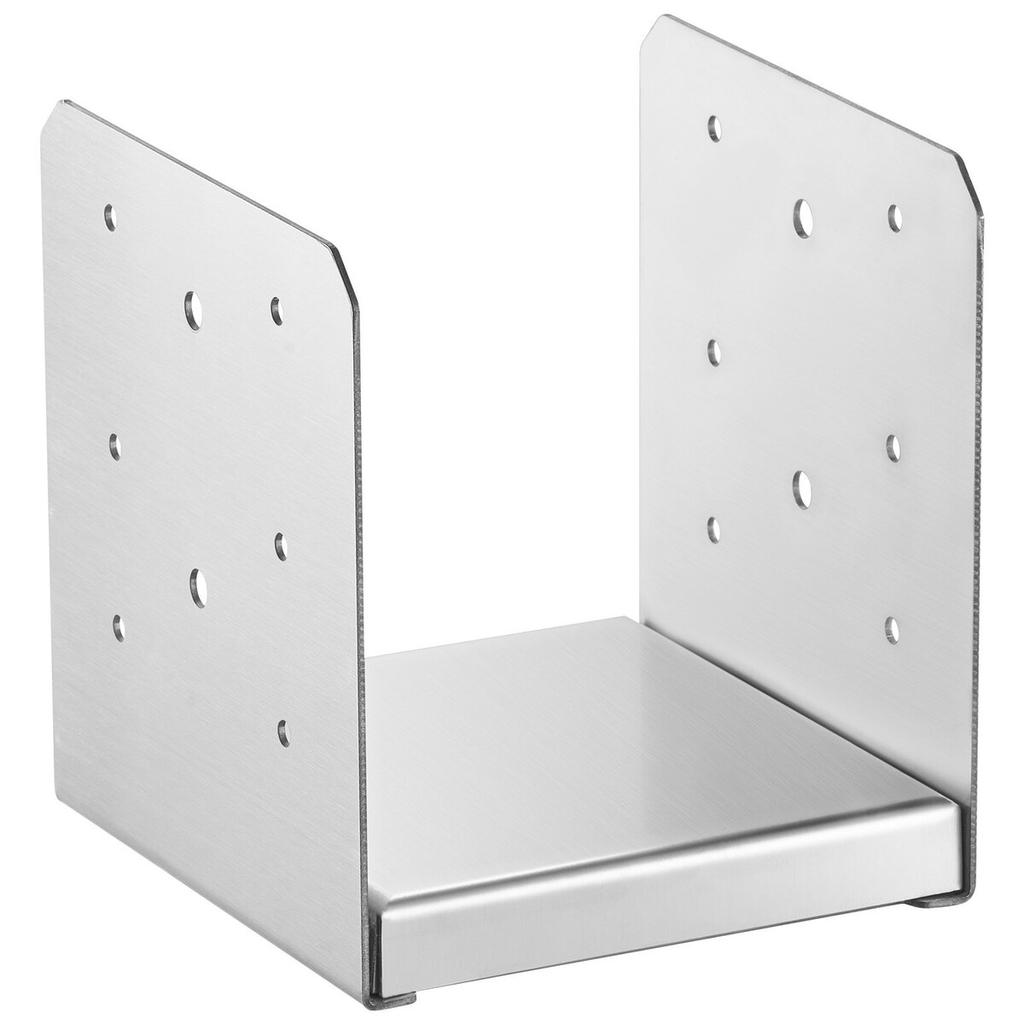 152.4x152.4 Post Base, 1Pcs Stainless Steel Adjustable Post Anchor Bracket(Internal 150 x 139.7), Adjustable Post Base for Pavilion Deck Porch