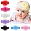 Cute Kids Baby Girl Toddler Lace Flower Headband Elastic Hair Band Headwear
