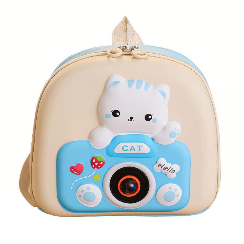 Рюкзак с мультяшным принтом котенка, легкий, дышащий, детский школьный рюкзак