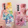 For Oppo Reno12 Pro Case CPH2629 Luxury Flowers Butterfly Painted Cover Soft Silicone Case For Oppo Reno 12 Pro Reno12 5G Fundas