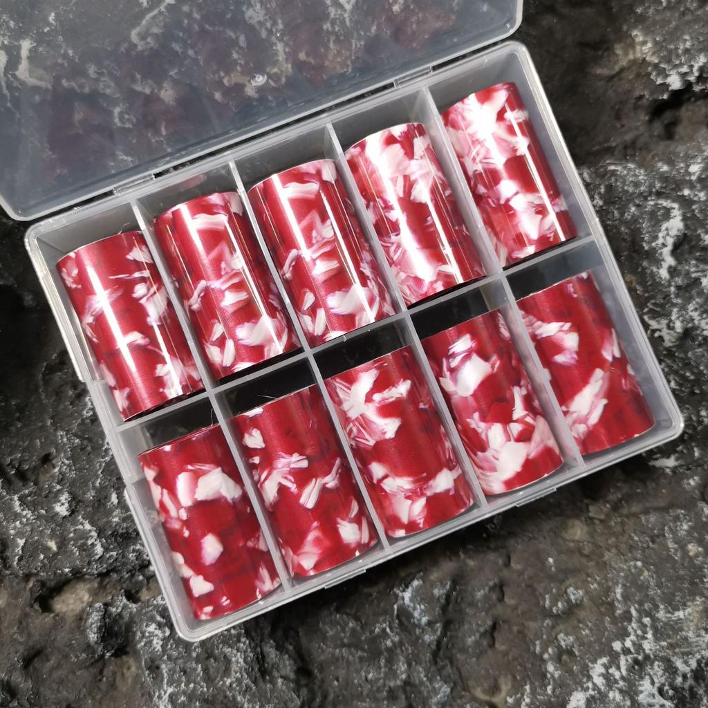 Зимнее звездное небо Осенние наклейки с леопардовым принтом Фольга для ногтей Черепаховый панцирь Янтарь