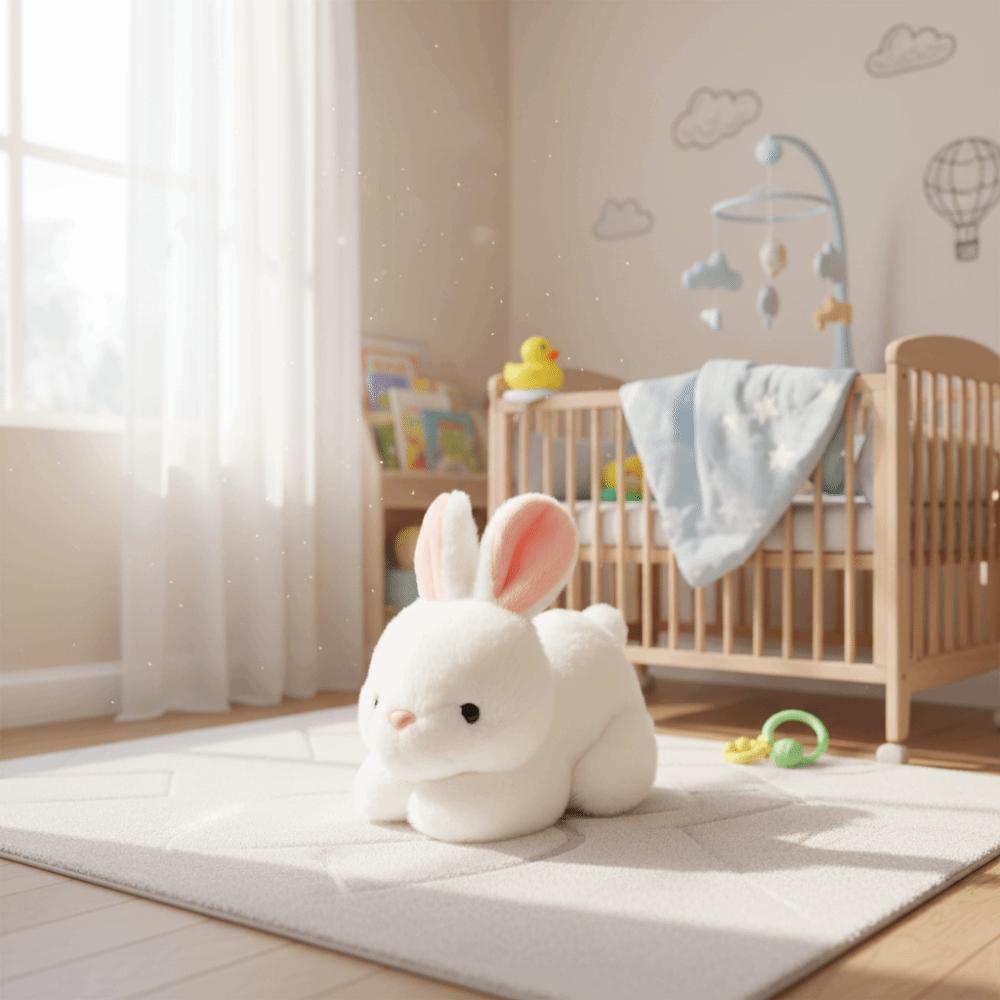 Red Bunny Stuffed Animal Simulation Design Simulation Toy Soft Toy Plush Rabbit Children Toy