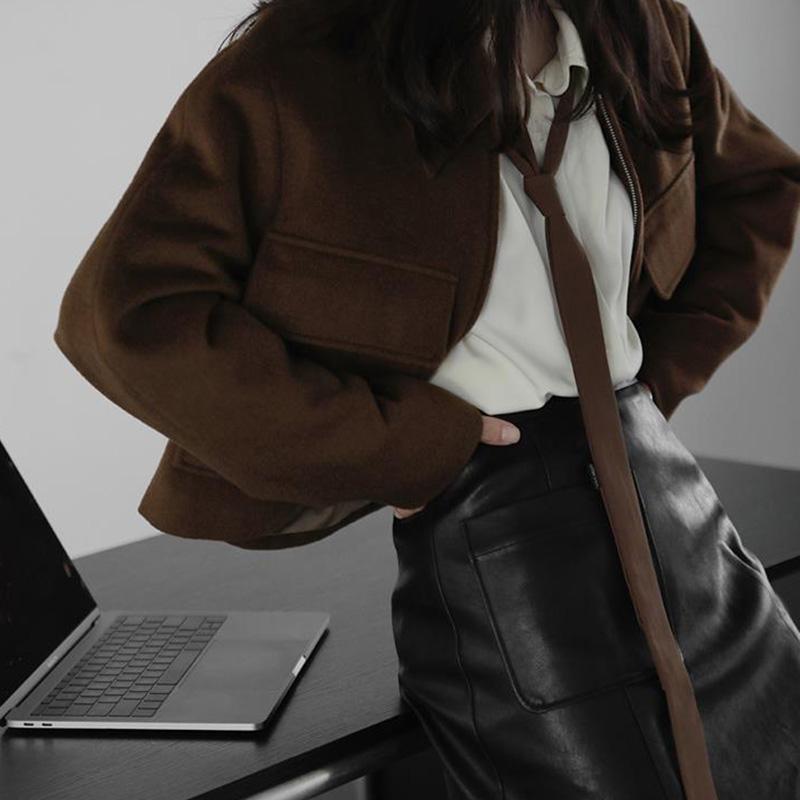 Винтажные женские блузки в стиле Харадзюку, шикарные базовые рубашки с длинными рукавами в корейском стиле и галстуком, свободные Эстетические женские повседневные рубашки в стиле ретро