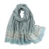 Fashion Women Aztec Lovely Polka Floral Fringe Beach Hijab Shawls And Wraps Female Foulards Long Pashmina Bandana Muslim Stole