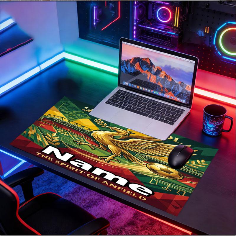 Custom Name Personalized LFC Pattern Mousepad, Laptop PC Desk Mat, Decorative Desk Mat for Home Keyboard Pad Gift