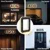 6.7IN Solar Lighted House Numbers Light No Wiring Solar Digital Doorplate  Yard