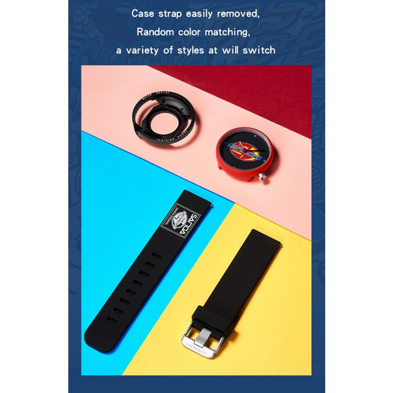 SANDA Новые кварцевые часы с силиконовой лентой, водонепроницаемые студенческие, водонепроницаемые классные часы для мужчин и женщин на открытом воздухе