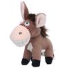 Donkey Stuffed Animal Toy Cute Soft Comfortable Vivid Donkey Plush Toy for Kids Boys Girls Brown