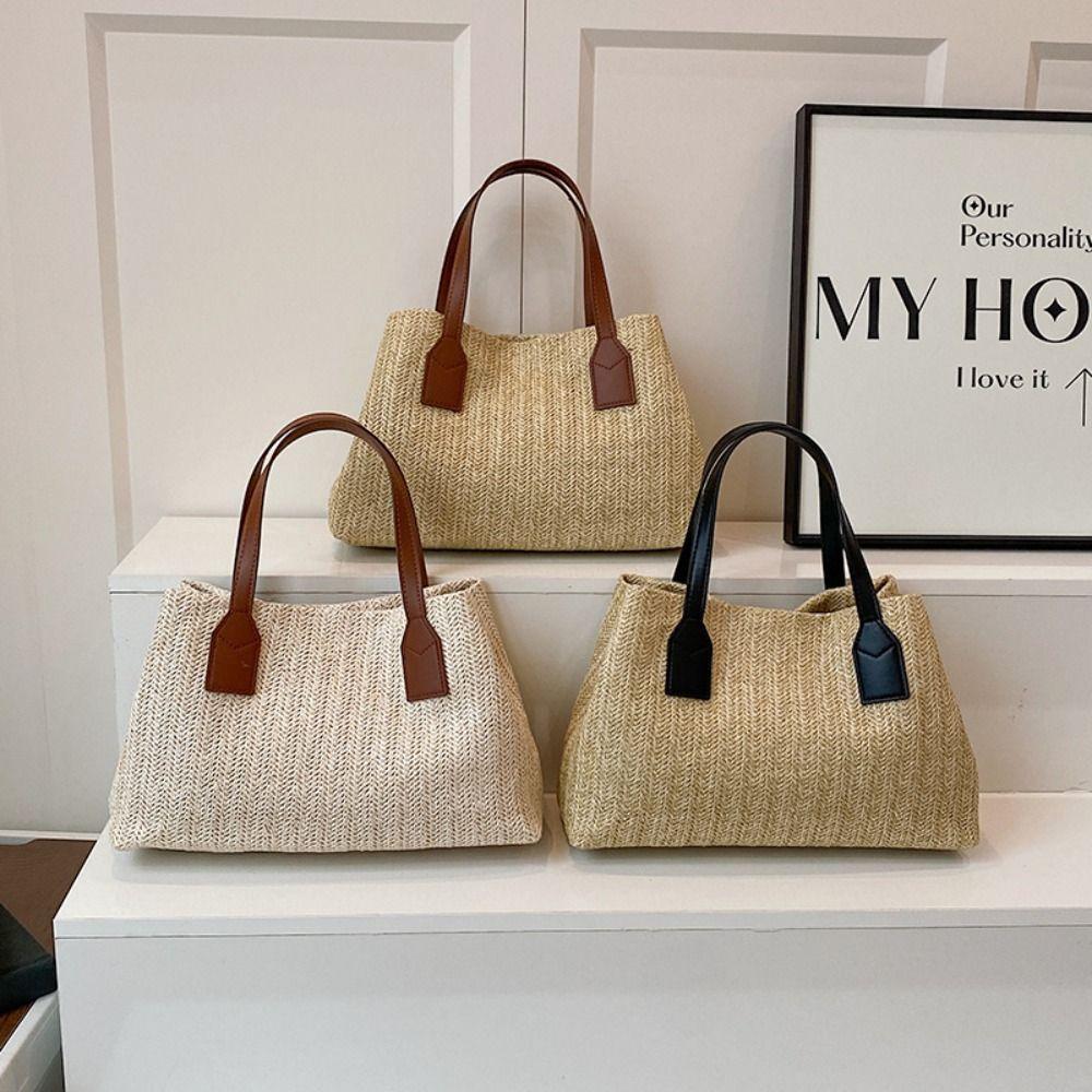 Beach Women Hand Bags Summer Commute Shoulder Bag Fashion Straw Tote Bag Lady/Girls