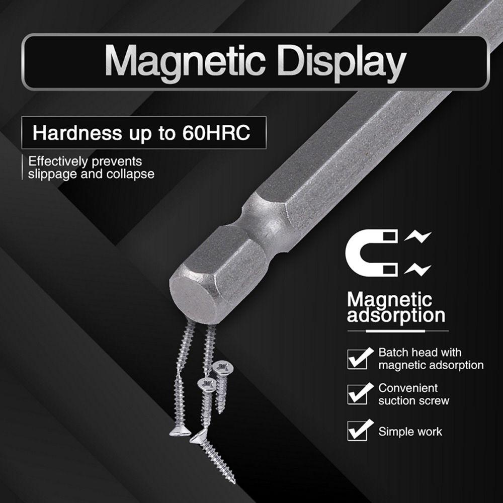 1/4" Quick Release Screwdriver Power Tools Extension Hex Shank Drill Bit Holder Extender Rod Socket