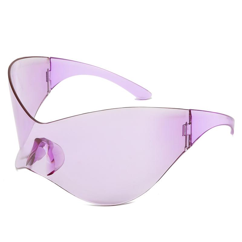 Большие цельные солнцезащитные очки Cyberpunk Retro с технологиями будущего для женщин и мужчин Y2K Fashion Super Sunglasses Punk Mask UV400