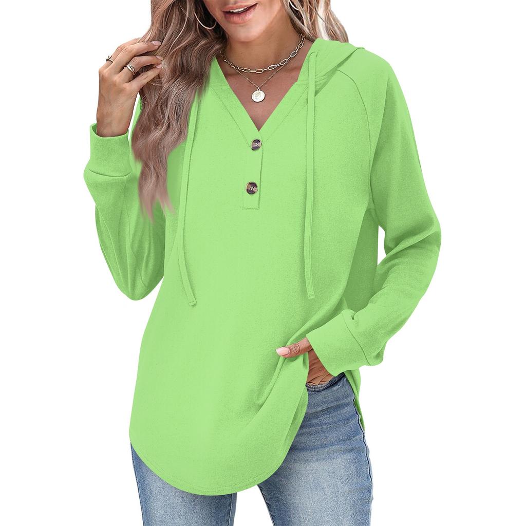 Женская мода, женский легкий пуловер с длинными рукавами и карманами, толстовка с капюшоном в стиле консервативного стиля