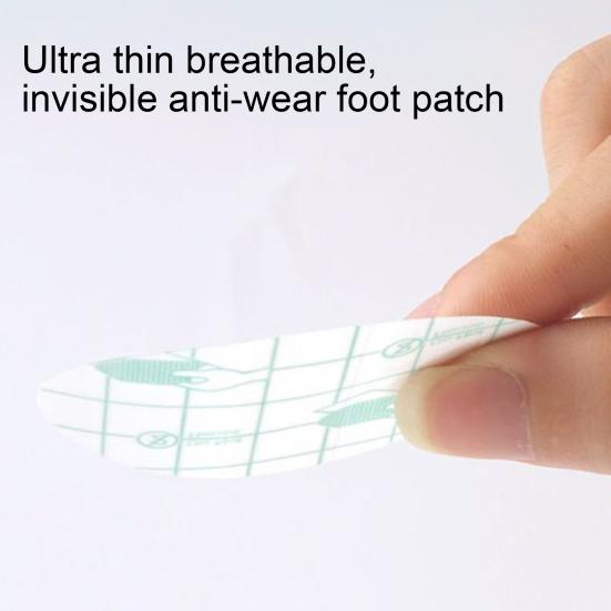 Invisible Heel Anti-Wear Sticker Waterproof Strong Viscosity Heel Protection Pad Transparent Thin Stickers Friction-reducing Heel Sticker for High