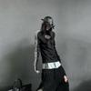 Черное Покрытие Винтажная Панк Бейсболка Мужская Женская Стиль Techwear Мягкий Верх Хип-Хоп Готическая Шляпа Кепка