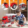 7-piece Toy Truck, Large Storage Vehicle, Alloy Miniature Car, Toy Car, Fire Engine, Work Vehicle Set, Construction Vehicle Toy, Large Size, 1-car