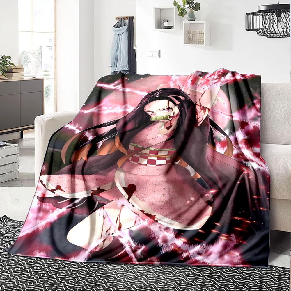 1pc Nezouko Blanket, Gift, for Men and Women, Soft Blanket, Good for Sofa Bed Couch Travel, Lightweight Flannel Blanket