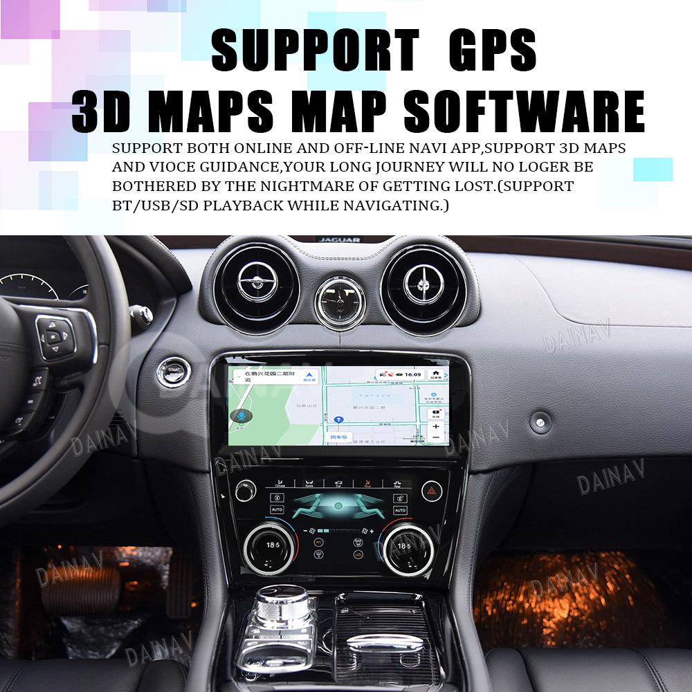 Совместим с 11-18 Jaguar XJ/XJL: Обновленная умная навигация Android, 10,25", восьмиядерный процессор, беспроводной CarPlay.
