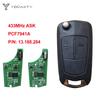 YOCASTY 736-743-A Пульт-ключ-трансформер для автомобиля Чип PCF7941A 46 433 МГц Для Opel Vauxhall Corsa D G4 Astra H Zafira B Holden Astra AH