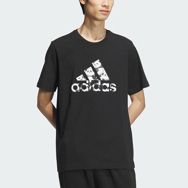 adidas Китайская футболка Азиатский размер 'Черно-белый' Мужская JI6834